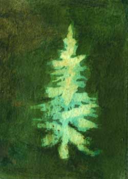 Ghost Tree Ann Blewett Brookfield WI watercolor dye